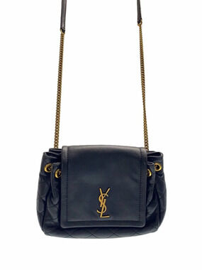 Saint Laurent Monogram Nolita Lambskin Shoulder Bag Leather